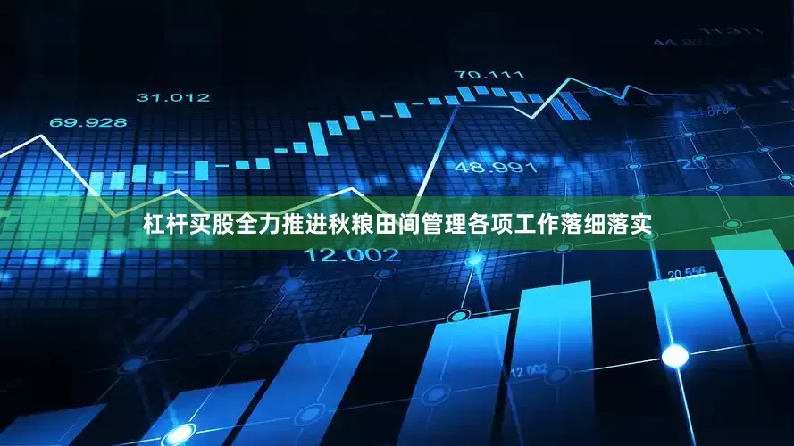 杠杆买股全力推进秋粮田间管理各项工作落细落实