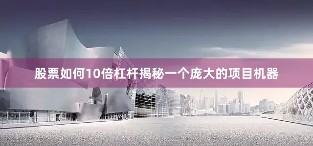 股票如何10倍杠杆揭秘一个庞大的项目机器